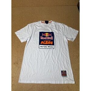 Red Bull KTM Racing Team Logo Short Sleeve XL Tee White E3